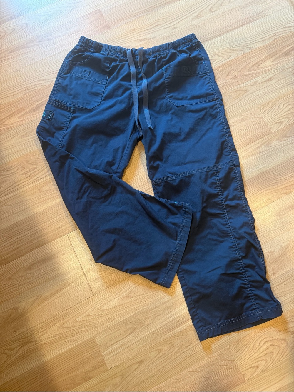 Women’s WonderWink Wonder Wink Navy Drawstring Utility Scrub Pants sz xlp